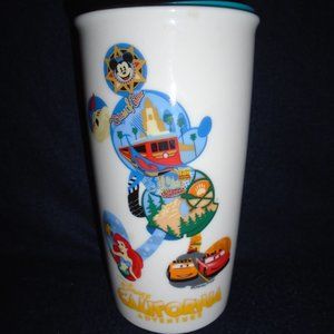 Starbucks Disney California Adventure Traveler Tumbler Mug Mickey Mouse 12oz